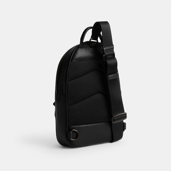 Coach Charter Pack In Signature Leather CP116 Black Authentic Packed - Picture 2 of 4